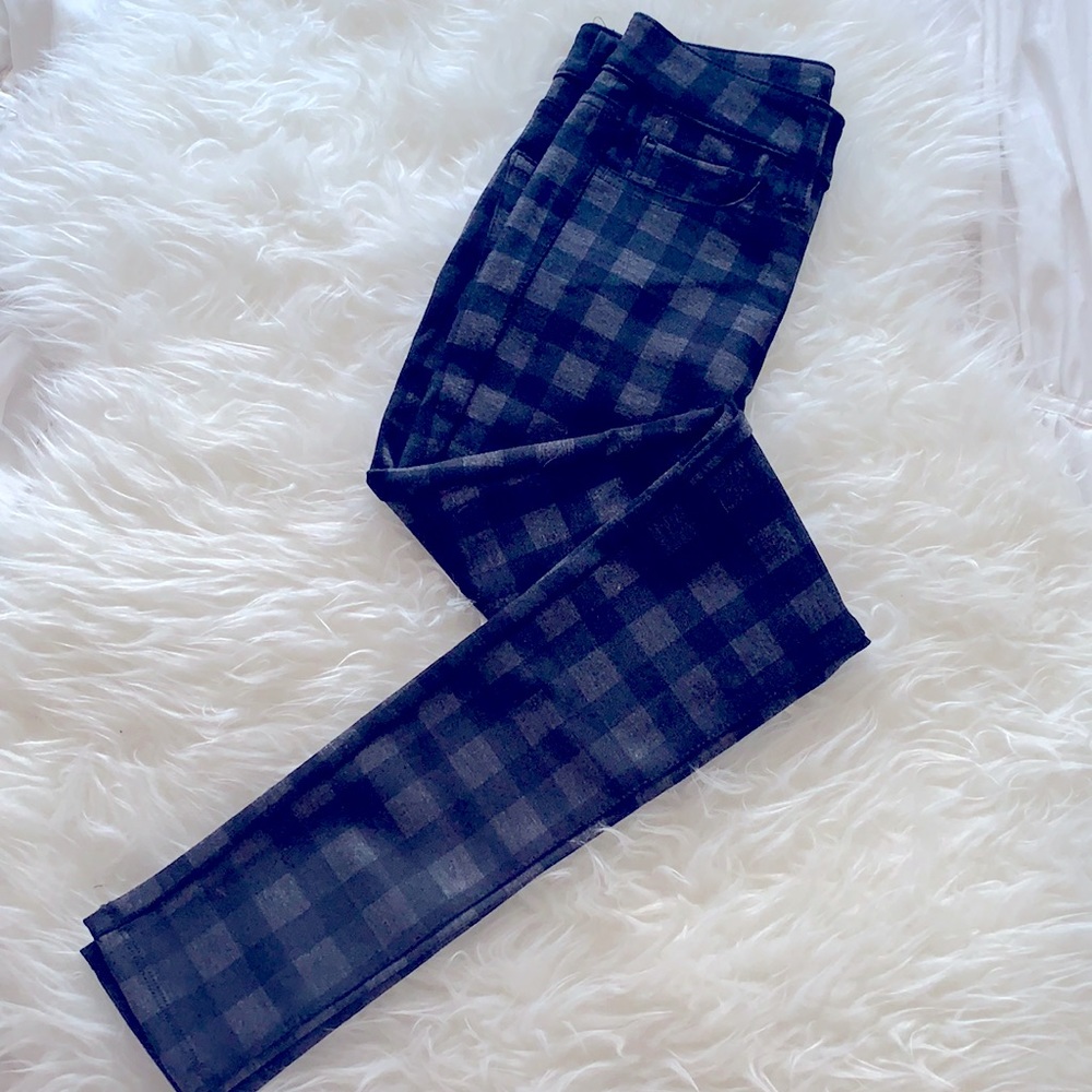 Aqua Plaid Pants